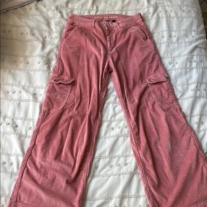 American Eagle Dusty Rose Corduroy Pants